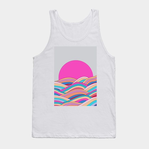 The Colorful Ocean Tank Top by Swadeillustrations